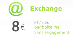 A partir de 8€ HT/mois sans engagement